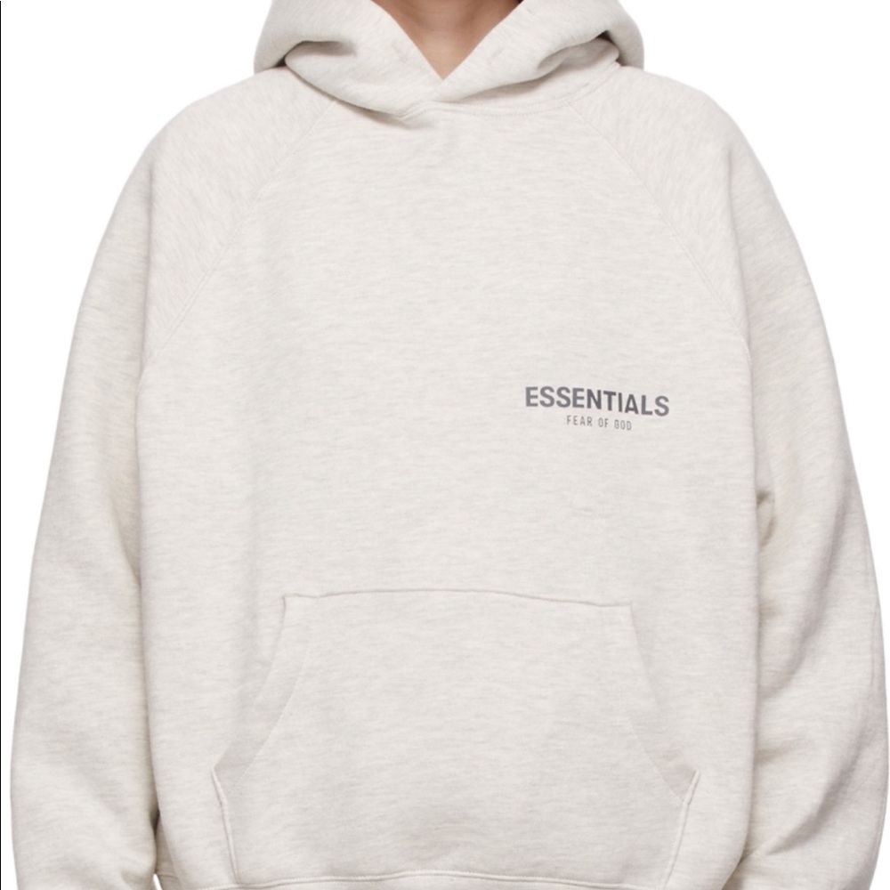 Brand new Essentials Fear of God Oatmeal Hoodie